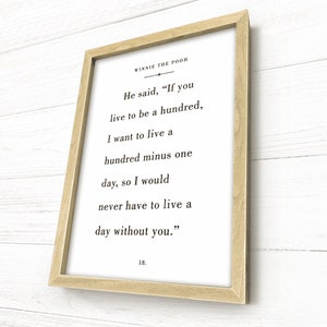 Winnie the Pooh Quote Sign, Wall Art Framed, A.A. Milne Quotes, Book Quote Sign, Rustic Wood Frame, Choose Your Colors