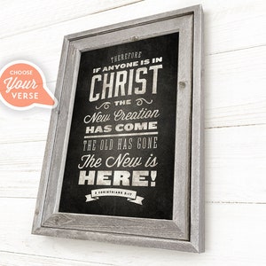 Custom Bible Verse, Bible Verse Wall Art, Christian Home Decor, Christian Gifts, Scripture Sign, Bible Verse Canvas, Framed Wood Sign