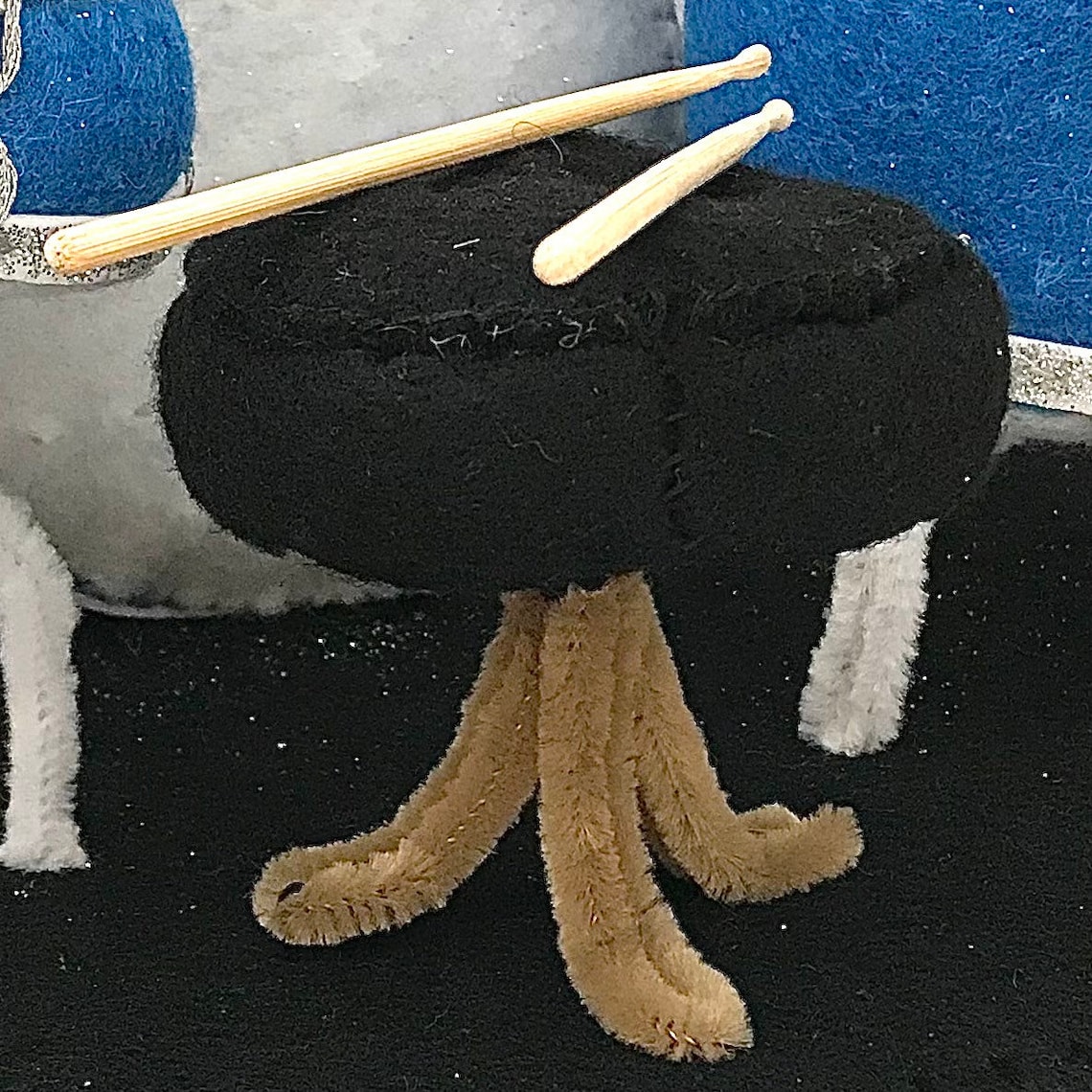 Felt Drum Kit Sewing Pattern Desk Display Mini Drum Kit Etsy