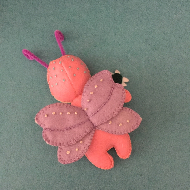 Lady Bug sewing pattern butterfly sewing pattern felt | Etsy
