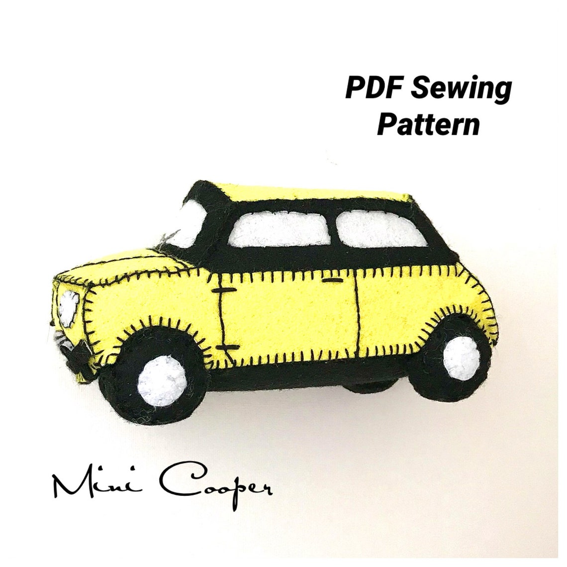 Felt sewing pattern Felt mini Felt Car PDF sewing Pattern Etsy España