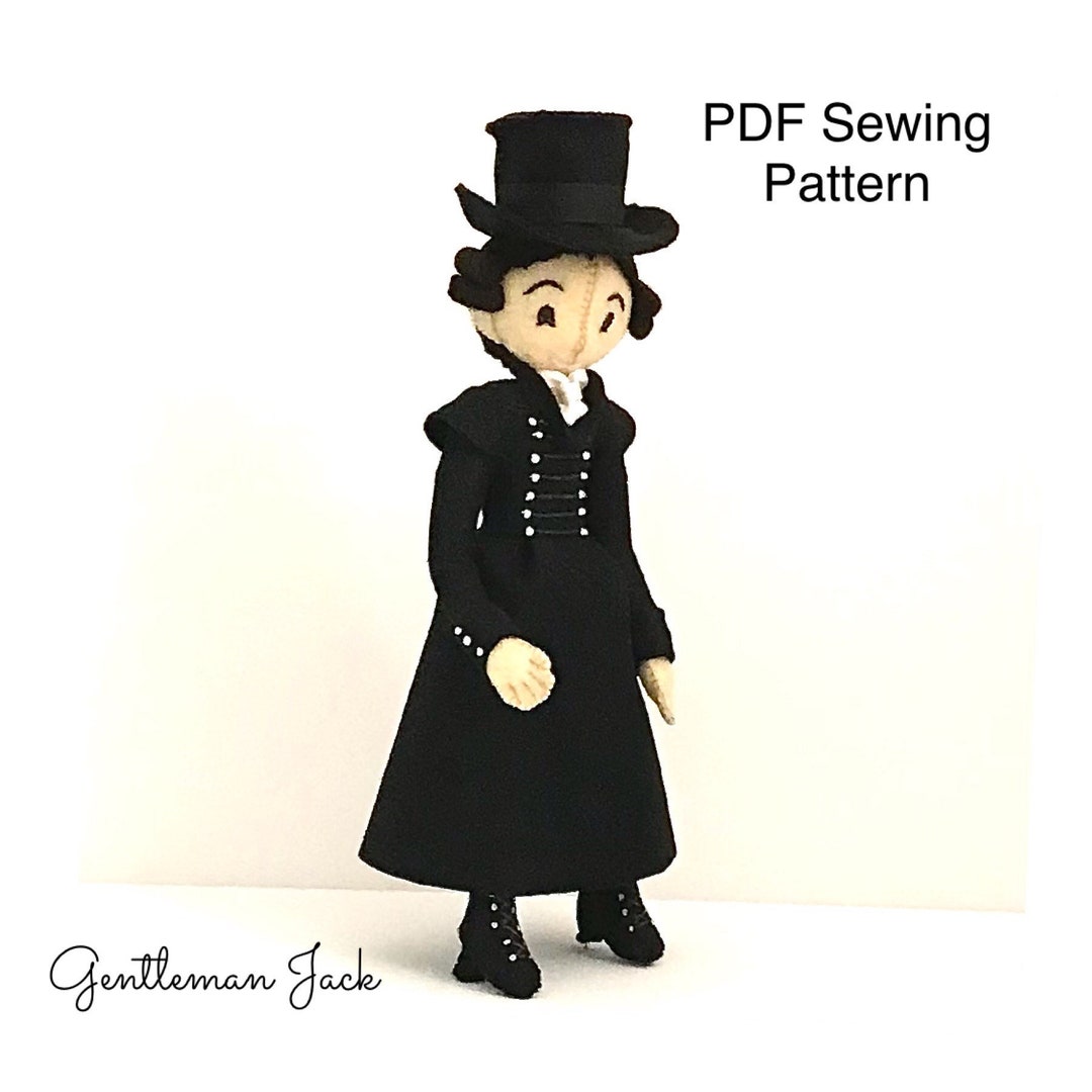 Felt Gentleman Jack Sewing Pattern, Decoration, PDF Pattern, Doll ...