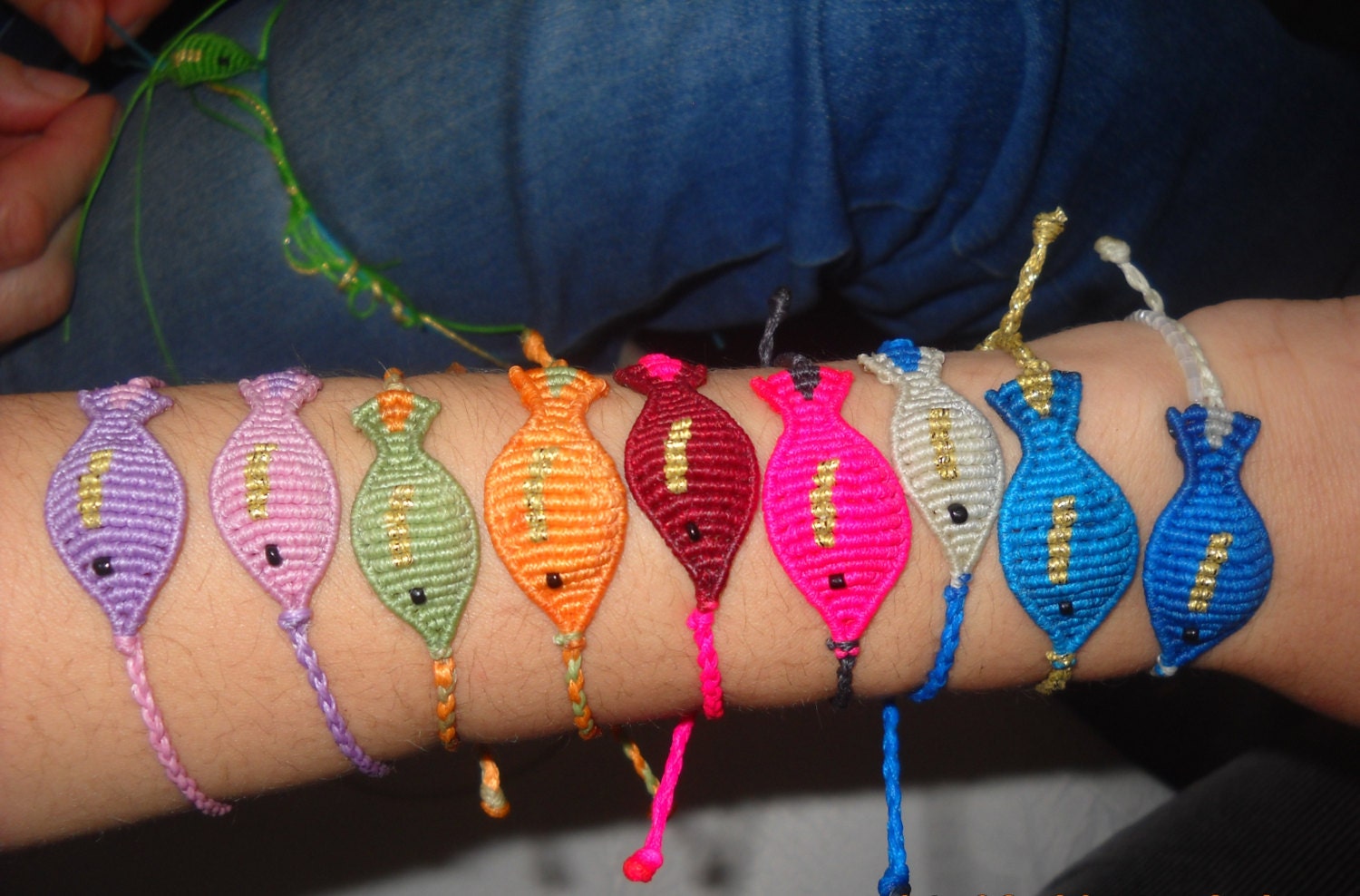 Underwater love Macrame fish bracelets Etsy