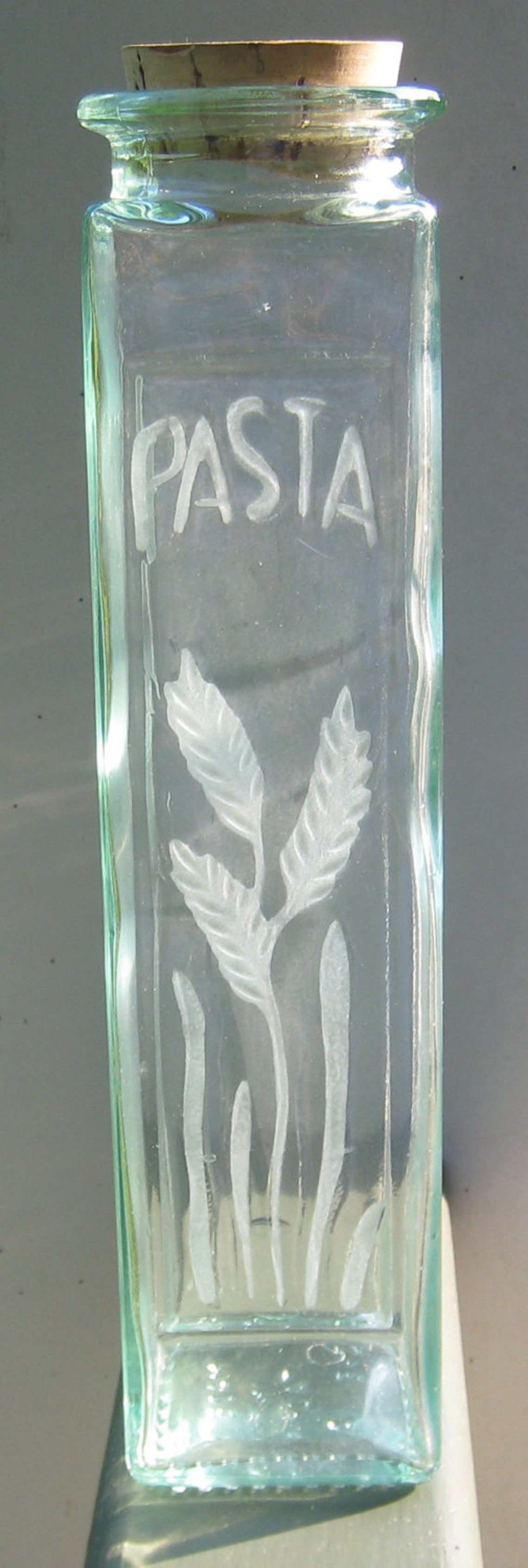 Italian Pasta Jar with Cork Lid Made in Italy Etsy