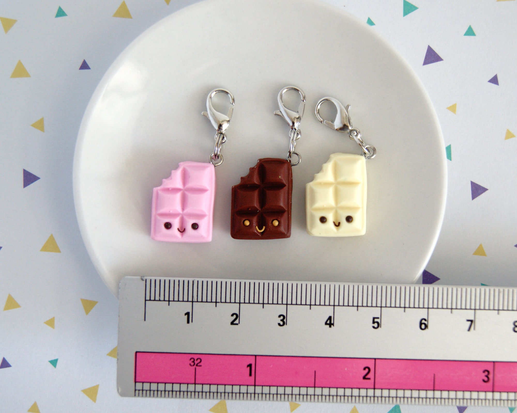 Cute Chocolate Bars Charms, Kawaii Polymer Clay Chocolate Charm, Miniature  Cute Food Charm, Kawaii Best Friends Charm Gift, Cute Fake Food 