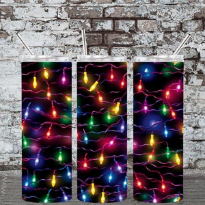 Christmas tumbler lights