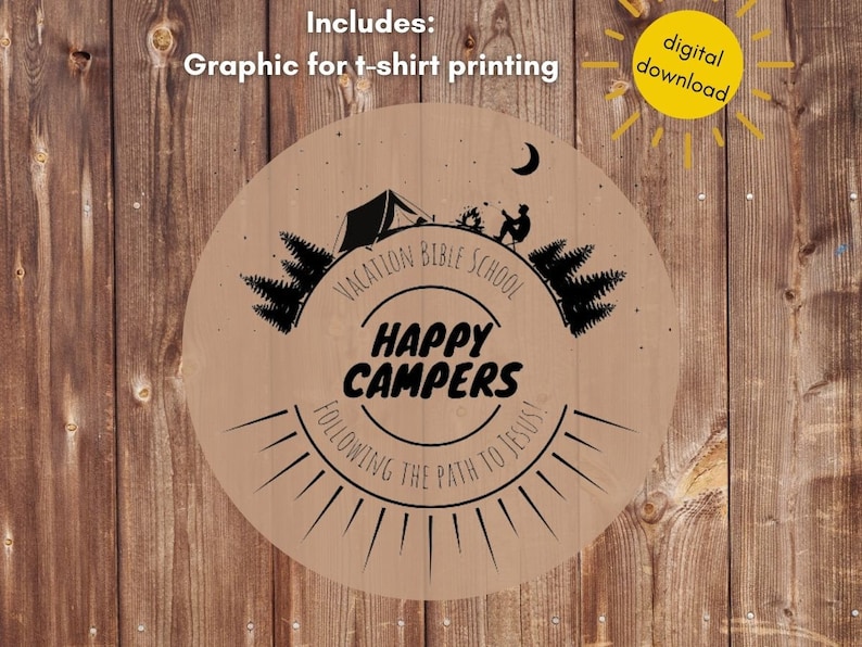 Image shows the included graphic that can be used for t-shirts.