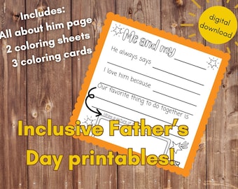 Vatertag Printables - inklusive Wording!