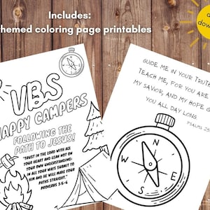 Image shows two examples of the four included coloring pages