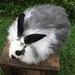 1.1oz Broken Black French Angora Fiber from Yatzee for Spinning and Felting