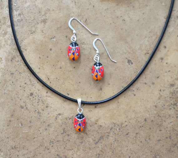 Cutest Native American Zuni Coral Turquoise Ladybug Sterling Silver Bracelet Cutest Native American Zuni Coral Turquoise Ladybug Sterling Silver Bracelet