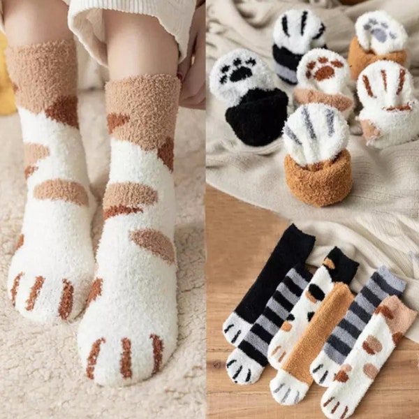 Cat Paw Socks Etsy