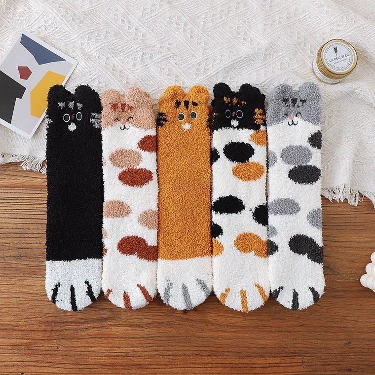 cat winter socks