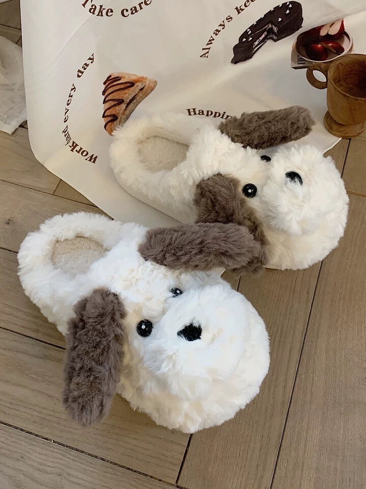Ladies dog slippers sale
