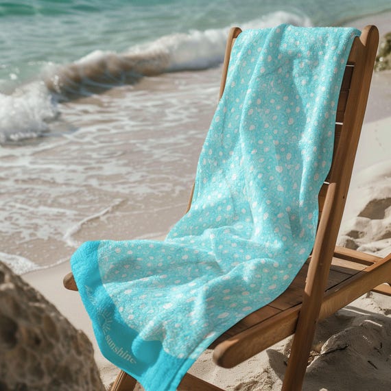 Beach Towel - Petoskey Beach Blue