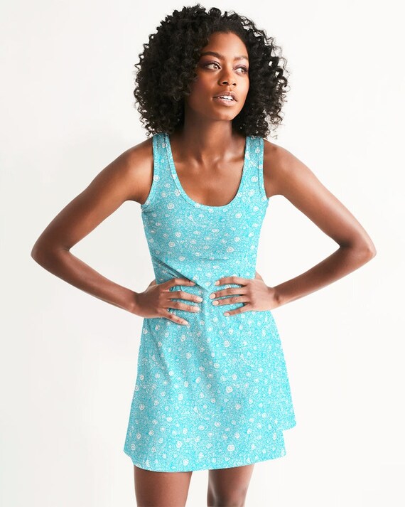 Women's Racerback Dress - Petoskey Beach Blue