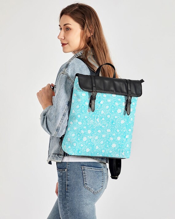 Casual Flap Backpack - Petoskey Beach Blue