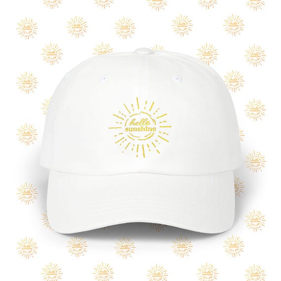 Hello Sunshine Logo Embroidered Hat - Adjustable Closer Snap