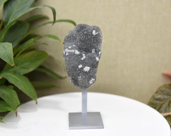 T50Natural Rainbow Druzy Cluster Geode,  Crystal Display Specimen (18x6cm)0.6kg