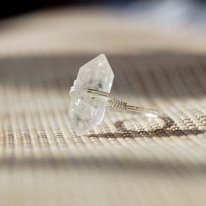 natural  crystal ring crystal quartz ring natural  stone jewelry personalized ring  wholesale