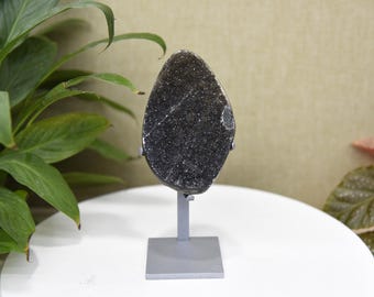 T58Natural Rainbow Druzy Cluster Geode,  Crystal Display Specimen (17x7cm)0.55kg