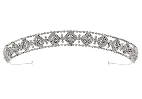 Deco Style Wedding Headband Tiara