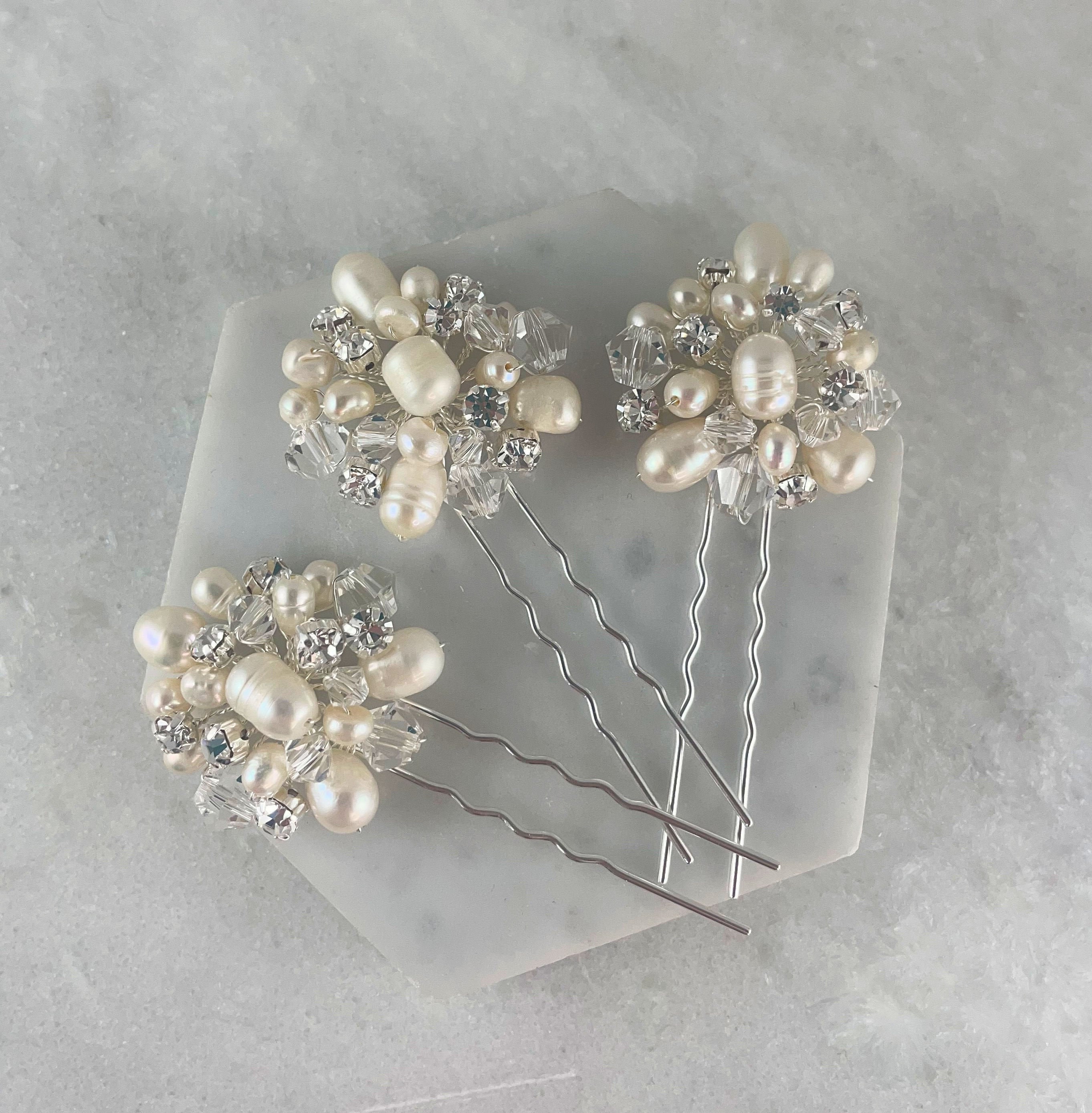 Modern Freshwater Pearl & Diamante Hair Pins Choose 1 2 or - Etsy Modern Freshwater Pearl & Diamante Hair Pins Choose 1 2 or - Etsy
