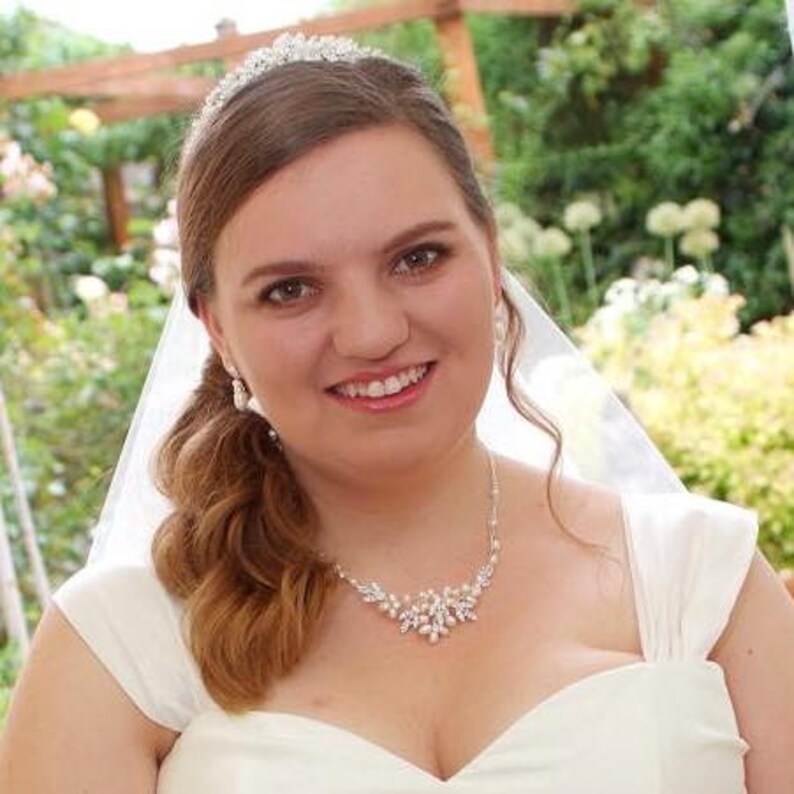 Rose Gold Leaf Tiara Arielle Rose Gold wedding Headpiece Rose Gold Pearl /& Diamante Leaf Wedding Tiara