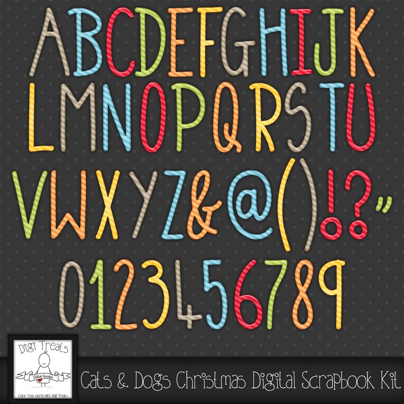 Cats and Dogs Digital Scrapbook Kit. Cats and Dogs Themed Etsy