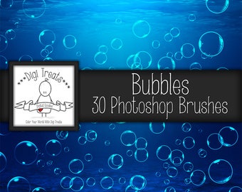 Bubble Photoshop Brush Set (30 brushes) High Quality ~ Instant Download.