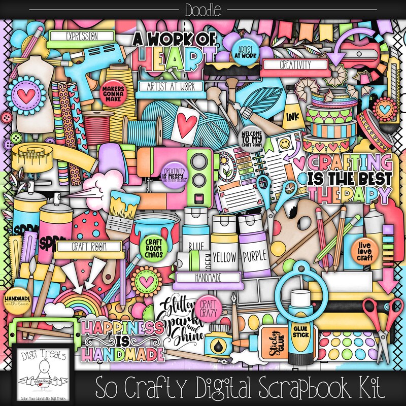 Scrapbook Kit Digital - Etsy