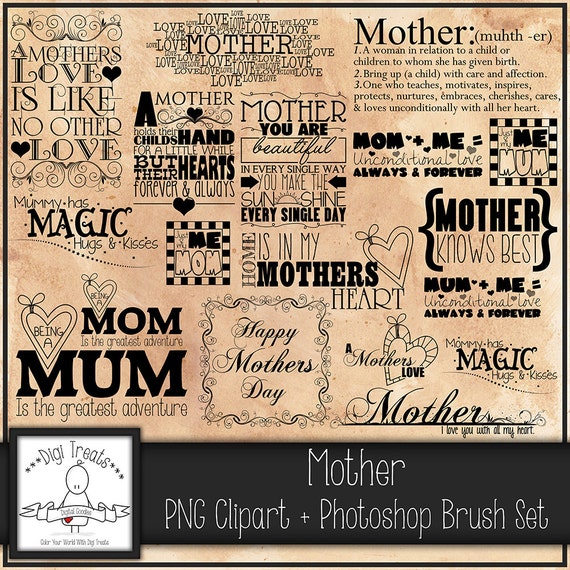 2 word phrases with the word mother in it