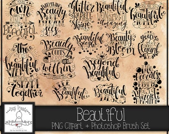 Beauty Word Art, Scrapbooking, Card making, Photo Overlay Word Art, Beauty Themed, Fun Quotes & Phrases,