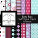 Halloween, Digital Scrapbook Paper, Black Orange Purple Green ...