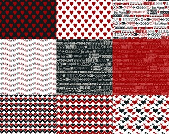 Lots of Love 12x12 Digital Scrapbook Paper Romance - Etsy Hong Kong