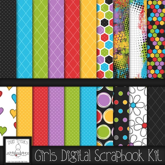 Free digital scrapbooking supplies - download a kit