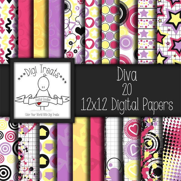 Girl Scrapbook Paper Etsy