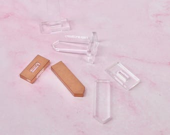 Doorzichtige acryl basis taarttopper en steunstokken: bruiloft, verjaardag
