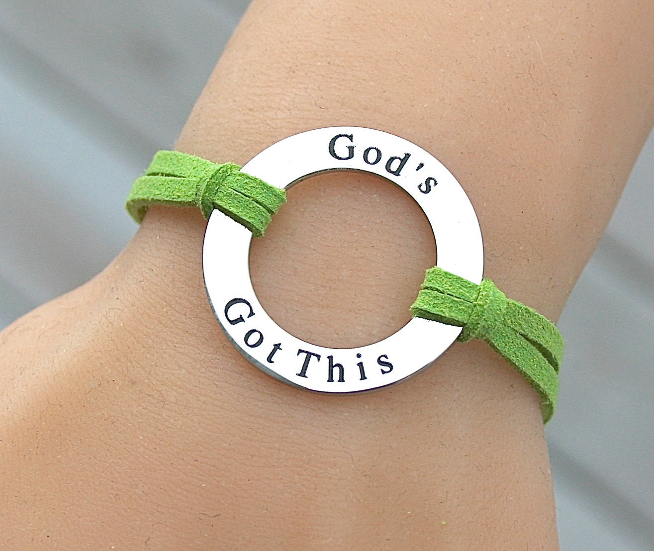 God's Got This Bracelet Faux Suede Leather Cord Etsy