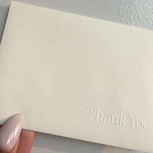 Minimalistisch geprägte Umschläge | DIN A6 | Handarbeit | Set aus 6 W/O Karten