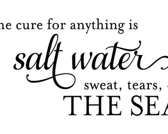 sweat tears or sea