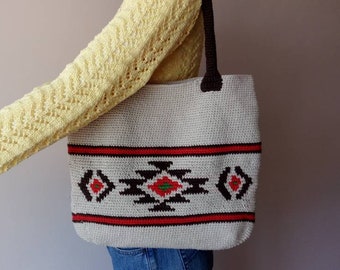 Handmade bag for women,Crochet bag,Handmade,Crochet hand bag,Handmade gift bags.Wayuu bag