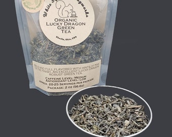 Organic Lucky Dragon Green Tea - Loose leaf - 2 oz package