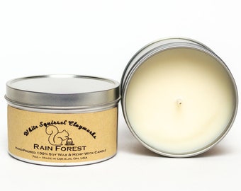 Rain Forest Hand-Poured Soy Candle - 7 oz