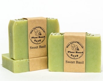 Sweet Basil Scented - All Natural Handmade Soap - 4oz