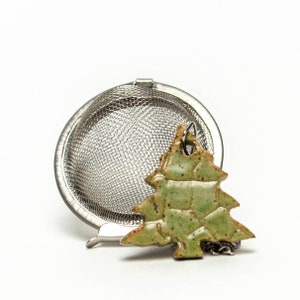 Handmade Ceramic Tree Charm Tea Ball Infuser/Steeper