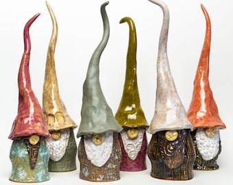 Handmade Ceramic Mystery Male Gnome (Pre-Order)