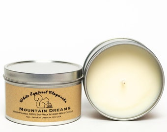 Mountain Dreams Hand-Poured Soy Candle - 7 oz