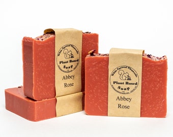 Abbey Rose Scented - All Natural Handmade Soap - 4oz