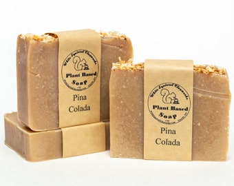 Pina Colada Scented - All Natural Handmade Soap - 4oz